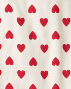 Kid Organic Cotton Pyjamas in Forever Hearts Print, image 3 of 4 slides