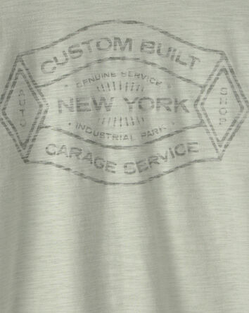 Boys 'Garage Service' Long-Sleeve Tee - Green, 