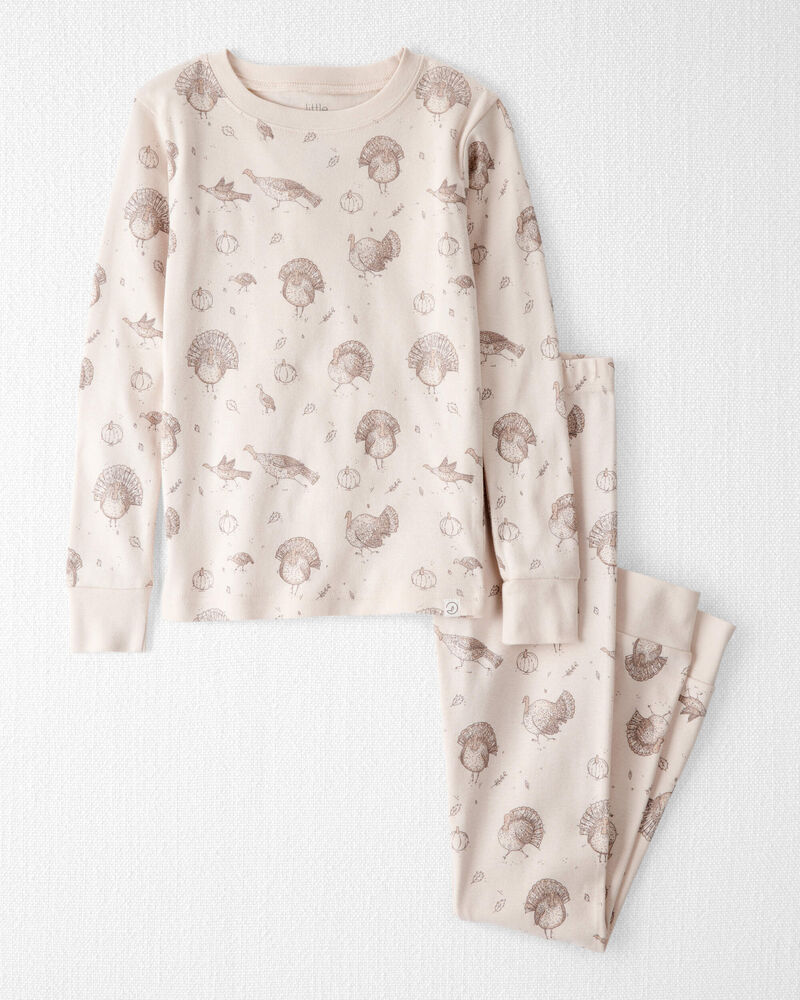 Kid Organic Cotton Pyjamas in Autumn Grove Print, image 1 of 5 slides