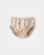 Baby Girl Stripe Sleeveless Dress - Khaki/Ivory, image 3 of 5 slides