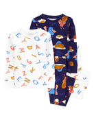 Baby 4-Piece Monster 100% Snug Fit Cotton Pyjamas, image 1 of 4 slides