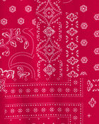 Toddler Girl Bandana Ruffle-Sleeve Top - Red, image 2 of 3 slides