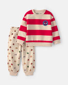Toddler Boy 2-Piece &copy;Marvel Spidey Long-Sleeve Top & Pant Set - Red/Cream, image 1 of 4 slides