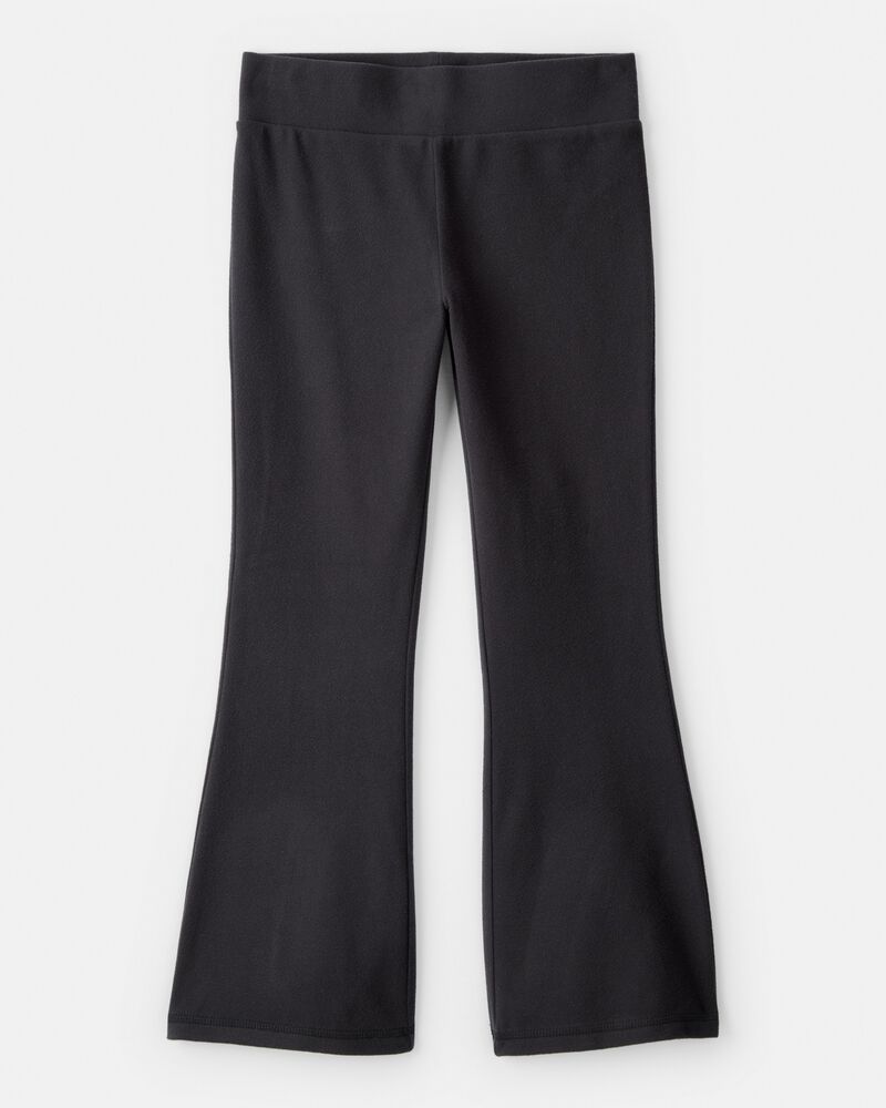 Girls Microfleece Flare Pants - Black, image 1 of 4 slides