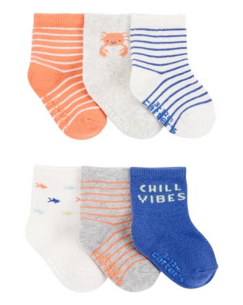 Baby 6-Pack Crab Booties, 