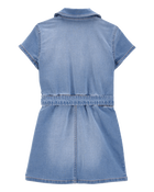 Enfant Robe en denim à ceinture, image 2 sur 4 diapositives