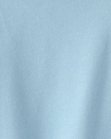 Filles - Chandail &agrave; capuchon en jersey bouclette - Bleu, 