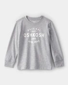 Tout-petit gar&ccedil;on - T-shirt &agrave; manches longues avec logo Oshkosh - Gris, image 1 sur 3 diapositives