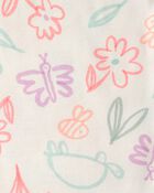 Baby Girl 3-Piece Butterfly Bodysuits & Pant Set - Blue/White, image 4 of 6 slides