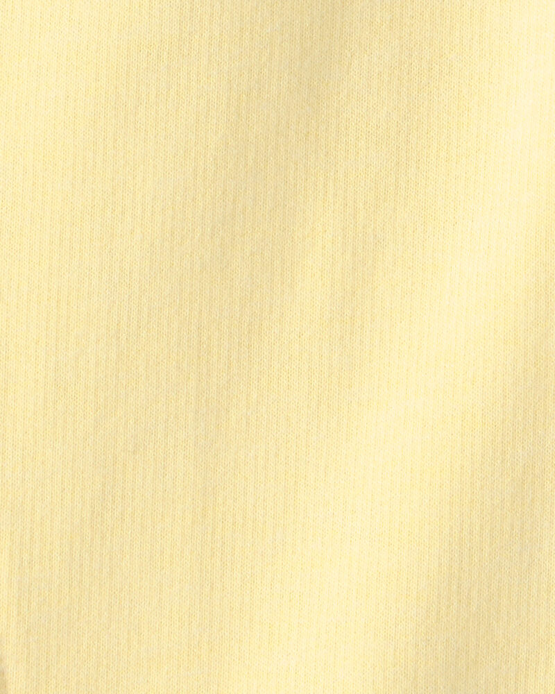 Tout-petit fille - Pantalon &agrave; jambe large en jersey bouclette - Jaune, image 3 sur 3 diapositives