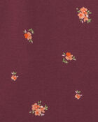 Filles - Haut manches longues &agrave; motif floral &ndash; Bourgogne, image 2 sur 2 diapositives