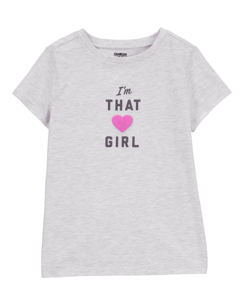 Kid I'm That Girl Short-Sleeve Graphic Tee - Grey, image 1 of 4 slides