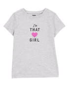 Kid I'm That Girl Short-Sleeve Graphic Tee - Grey, image 1 of 4 slides