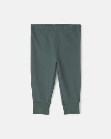 B&eacute;b&eacute; gar&ccedil;on - Ensemble 3 pi&egrave;ces cache-couches manches longues et pantalon &agrave; motif pingouin &ndash; Vert/Gris/Cr&egrave;me, 