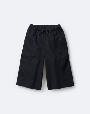 Toddler Girl Wide Leg Pocket Pant - Black, 