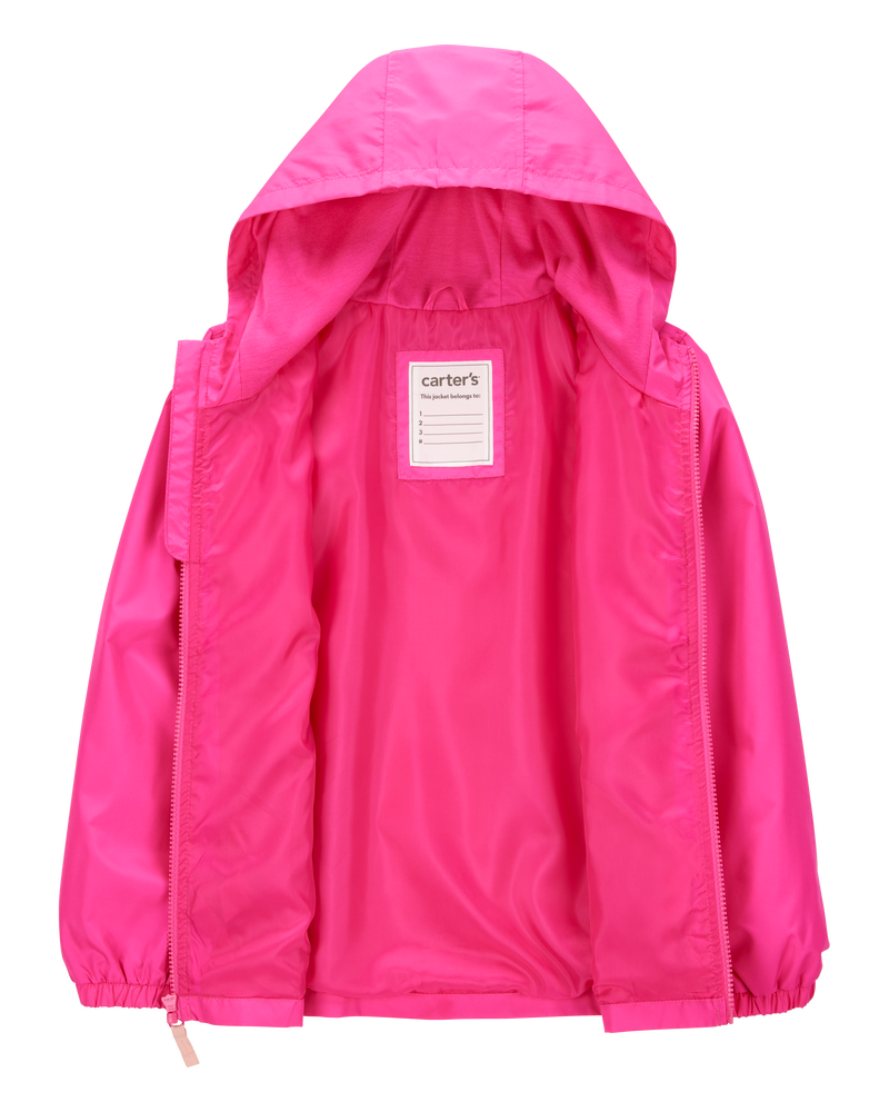 Solid Windbreaker Jacket - Pink, image 2 of 3 slides