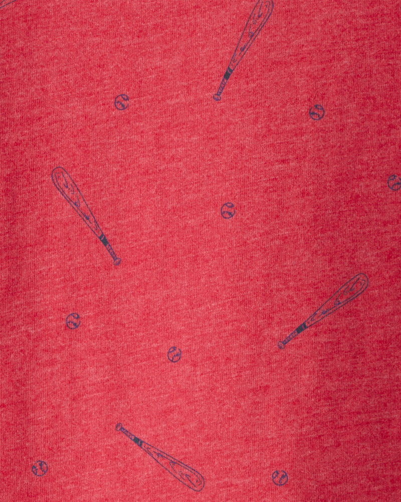 Toddler Boy Baseball Long-Sleeve Tee - Red, image 2 of 3 slides
