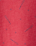 Toddler Boy Baseball Long-Sleeve Tee - Red, image 2 of 3 slides