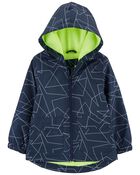 Fleece Lined Rain Jacket, image 1 of 3 slides
