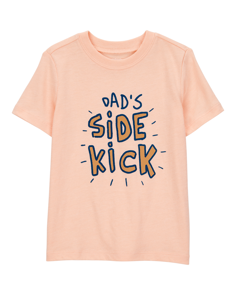 Toddler Boy Dad's Side Kick Short-Sleeve Graphic Tee - Orange, image 1 of 3 slides