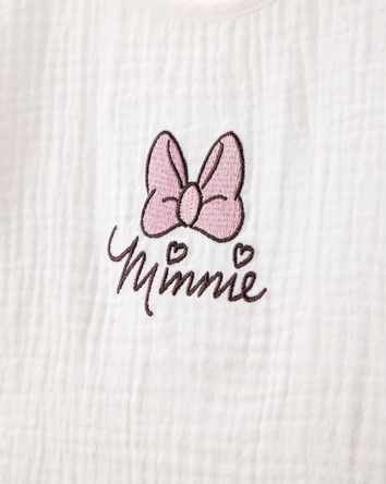 Toddler 2-Piece Minnie Mouse Flutter-Sleeve Gauze Top & Short Set, 