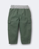 Toddler Boy Cargo Pant - Olive/Heather Grey, image 2 of 3 slides