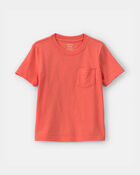 Toddler Solid Pocket T-Shirt - Orange, image 1 of 3 slides