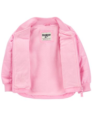 Toddler Fleece-Lined Quilted Midweight Jacket, 