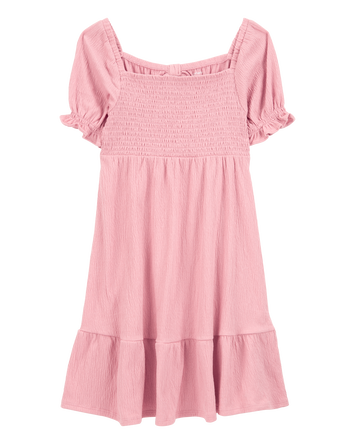 Kid Smocked Dress- Pink, 
