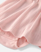 Baby Girl Pointelle Bodysuit Dress Made with Organic Cotton, image 2 of 4 slides