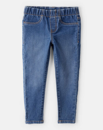 Toddler Girl Skinny Jeans in Blue Wash, 