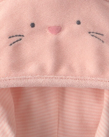 B&eacute;b&eacute; fille - Robe de chambre en tissu &eacute;ponge &agrave; motif lapin - Rose, 