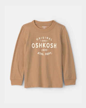 Toddler Boy Oshkosh Logo Long-Sleeve Tee - Brown, 