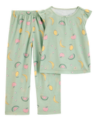 Kid 2-Piece Fruit Loose Fit Pyjamas - Green, image 1 of 3 slides