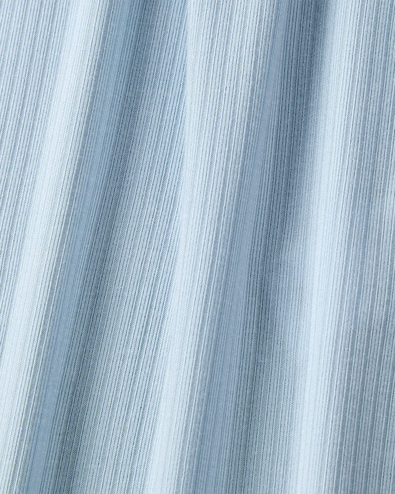 Baby Boy Solid 2-Way Zip PurelySoft Sleeper Pyjamas - Blue, image 2 of 6 slides