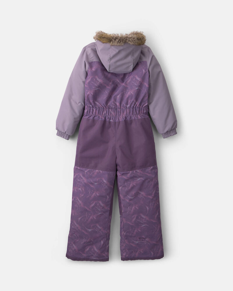 Girls 1 Piece Snowsuit- Purple, image 2 of 8 slides