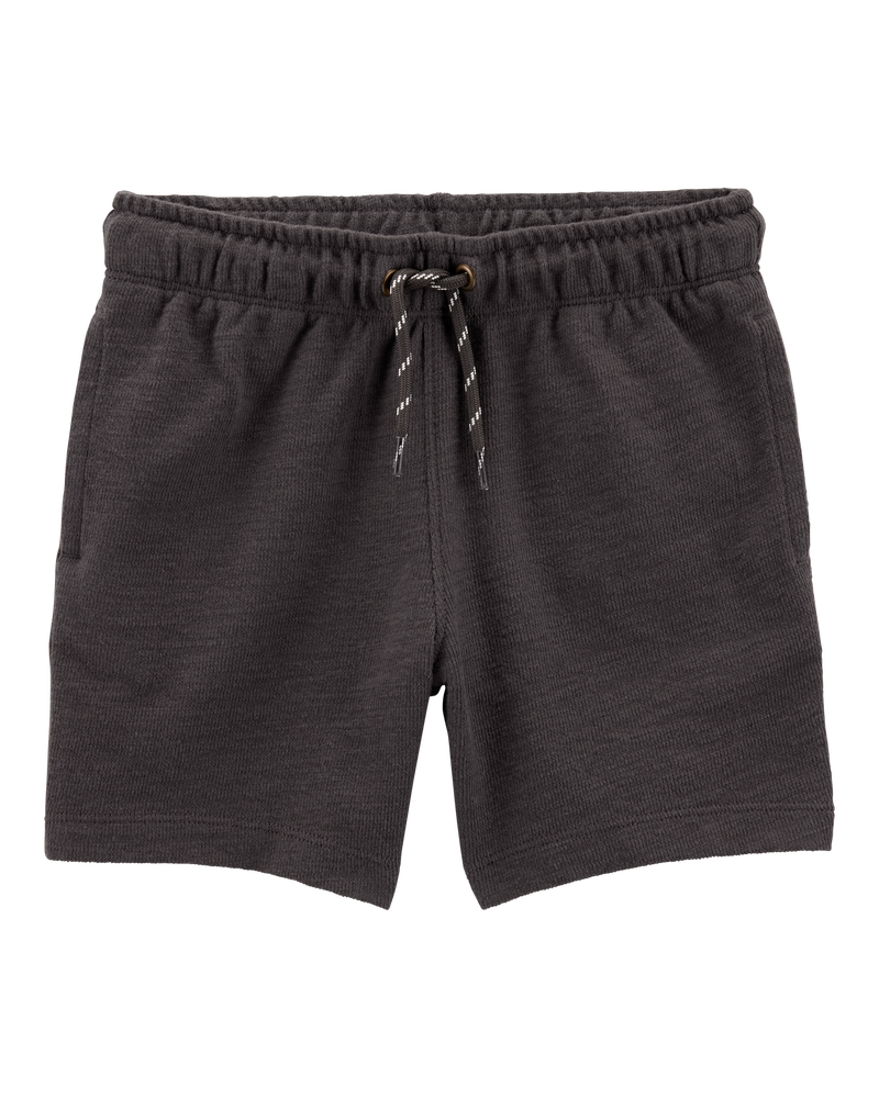 Toddler Pull-On Cotton-Blend Shorts - Black, image 1 of 6 slides