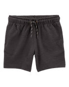 Toddler Pull-On Cotton-Blend Shorts - Black, image 1 of 6 slides