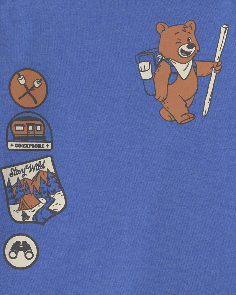 Toddler Boy Long-Sleeve Graphic Tee - Blue, image 2 of 3 slides