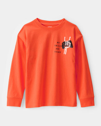 Kid Halloween Video Game Long-Sleeve Graphic Tee, 