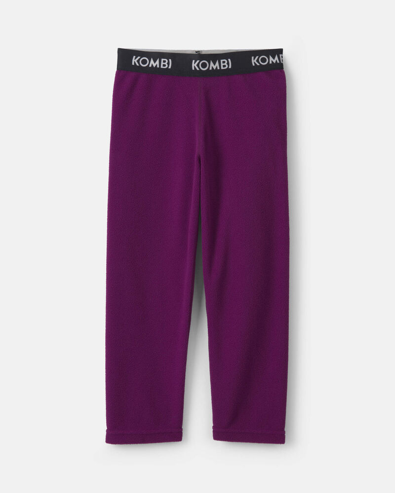 Toddler Girl Kombi Base Layer Fleece Bottom - Berry, image 1 of 3 slides