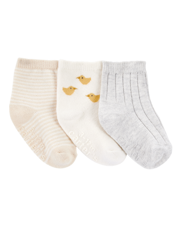 Baby 3-Pack Chick Ankle Socks, 