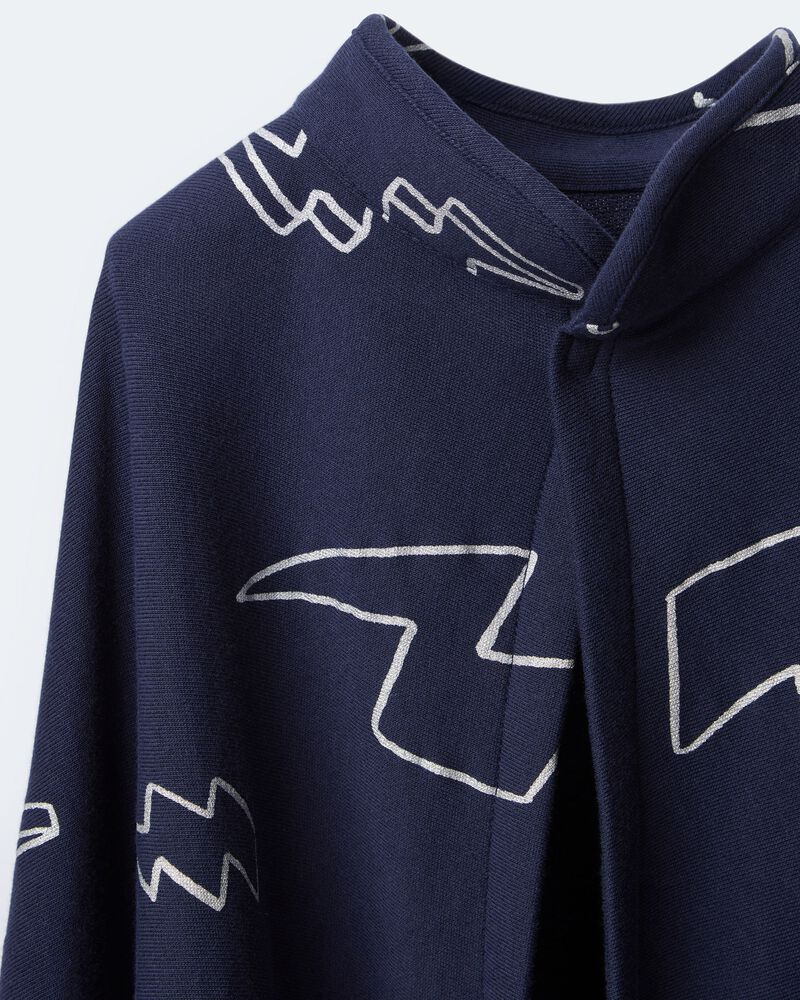 Toddler Lightening Bolt Dress Up Cape - Navy, image 7 of 7 slides
