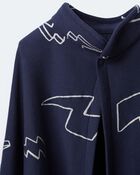 Toddler Lightening Bolt Dress Up Cape - Navy, image 7 of 7 slides