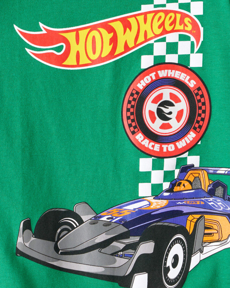 Toddler Boy Hot Wheels Racecar Short-Sleeve Graphic Tee - Green, image 2 of 2 slides