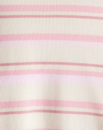 Baby Girl Striped Long-Sleeve Top - Pink, 