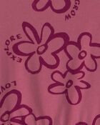 Filles - Robe manches longues &agrave; motif floral &ndash; Rose, image 3 sur 3 diapositives