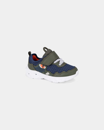 Tout-petit gar&ccedil;on - Chaussures de sport lumineuses &agrave; motif dinosaure &ndash; Vert/Bleu, 