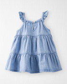 Baby Organic Cotton Chambray Dress , image 2 of 5 slides