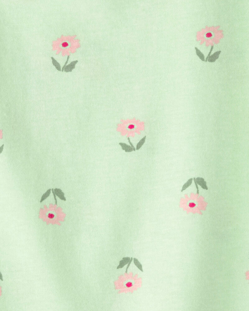 Toddler Girl Floral Top - Green, image 2 of 3 slides